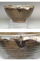 Nonomura Ninsei (1648-1690) Antique pottery teabowl #4596