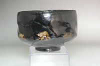 sale: Sasaki Shoraku (1944- ) Vintage Kuro-raku tea bowl