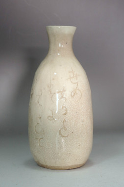 sale: Otagaki Rengetsu (1791-1875) Antique poem carved pottery sake bottle