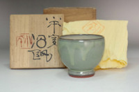sale: Miura Kohei (1898-1972) Vintage Mumyoi pottery cup