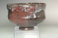 sale: Antique kuro-raku pottery teabowl