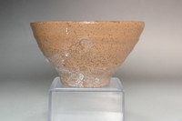 Antique Korean pottery Ido teabowl #4834
