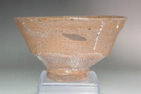 Antique Korean pottery Ido teabowl #4835