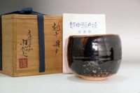 Shakunaga Yukio (1954- ) Vintage etchu-seto pottery teabowl #4839