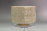 Otagaki Rengetsu (1791-1875)  Antique poem carved pottery teabowl#4843