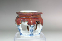  Antique Arita porcelain sake cup stand #4863