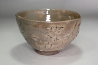 Otagaki Rengetsu (1791-1875) Antique poem carved pottery teabowl #4868