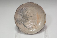 Kato Shuntai (1802-1877) Antique shino pottery plate #4883