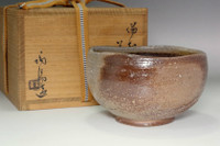 Kaneshige Toyo (1896–1967) Vintage Bizen pottery tea bowl #4922