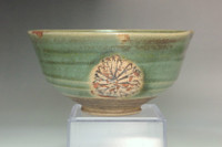 Kato Shuntai (1802-1877) Antique Seto pottery tea bowl #4966