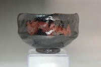 Nindosai (?-1763) Antique Tamamizu pottery teabowl #4974