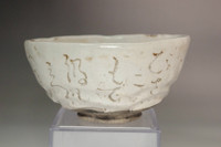 Otagaki Rengetsu (1791-1875) Antique poem carved pottery bowl #4987