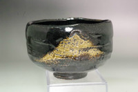 19C Japanese Raku Ware Tea Bowl with Seal of Raku 9th Ryonyu #5360