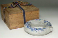 Korean Late Joseon Dynasty Blue and White Ring-Shaped Water Dropper #5366