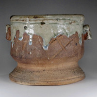 sale: Mizusashi - Pottery Jug in Iga ware for Japaese tea ceremony