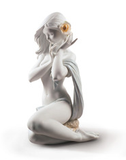  Lladro Subtle moonlight Woman Figurine. White. Limited edition 01009332
