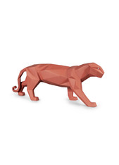 Panther Figurine. Coral matte 01009457 / 9457