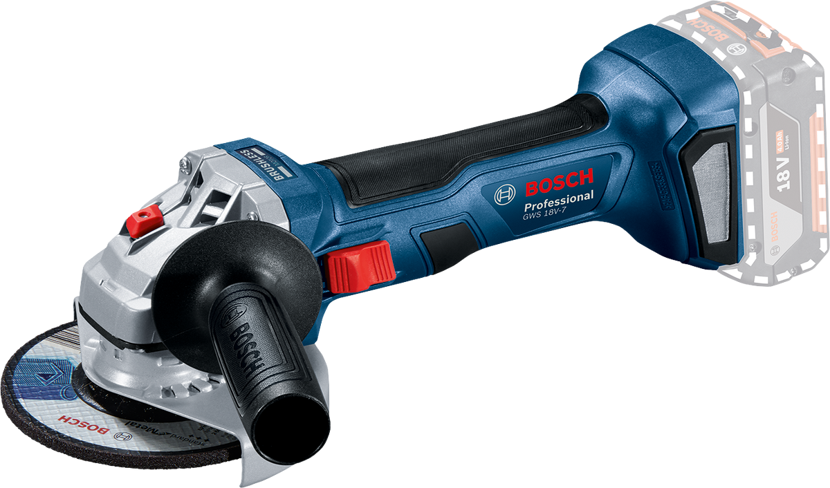 Bosch 18V-7 115mm Angle Grinder (Body Only) (06019H9003)