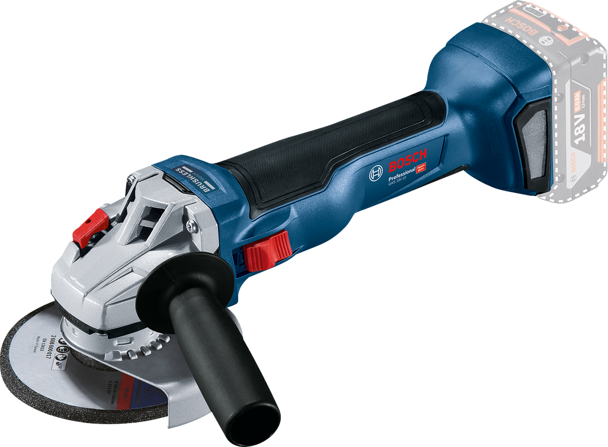 Bosch GWS 18V-10 Cordless Angle Grinder Body Only (L-Boxx) (06019J4001)