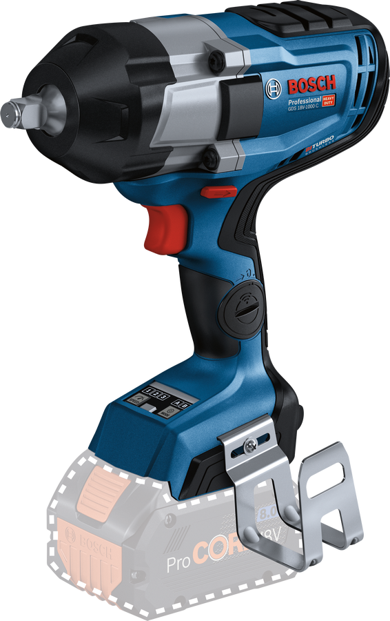 Bosch GDS 18V-1000 C 1/2" BiTurbo Impact Wrench Body Only (L-Boxx) (06019J8001)