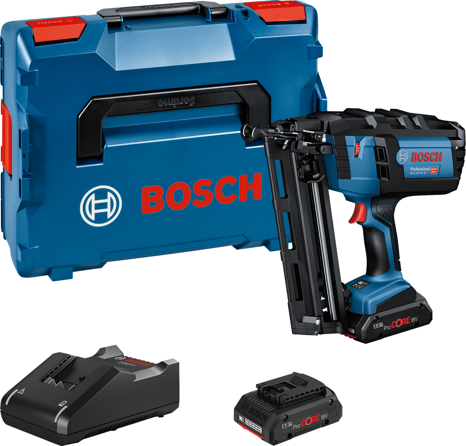 Bosch GNH 18V-64 M Cordless Nailer 18V Lithium Electric Nail Gun  Woodworking Tool