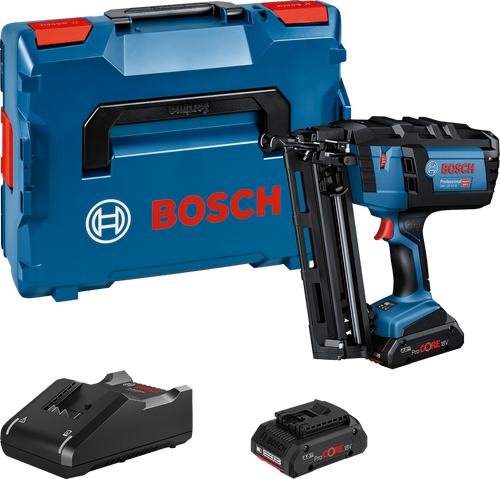 Bosch GNH 18V-64 M Cordless Second Fix Nailer Kit (2x4Ah) (0601481070)