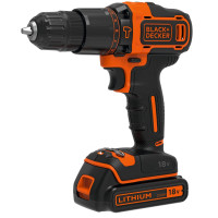 Black & Decker 18V Lithium-ion 2 Speed Hammer Drill with 2x 1.5Ah Batteries