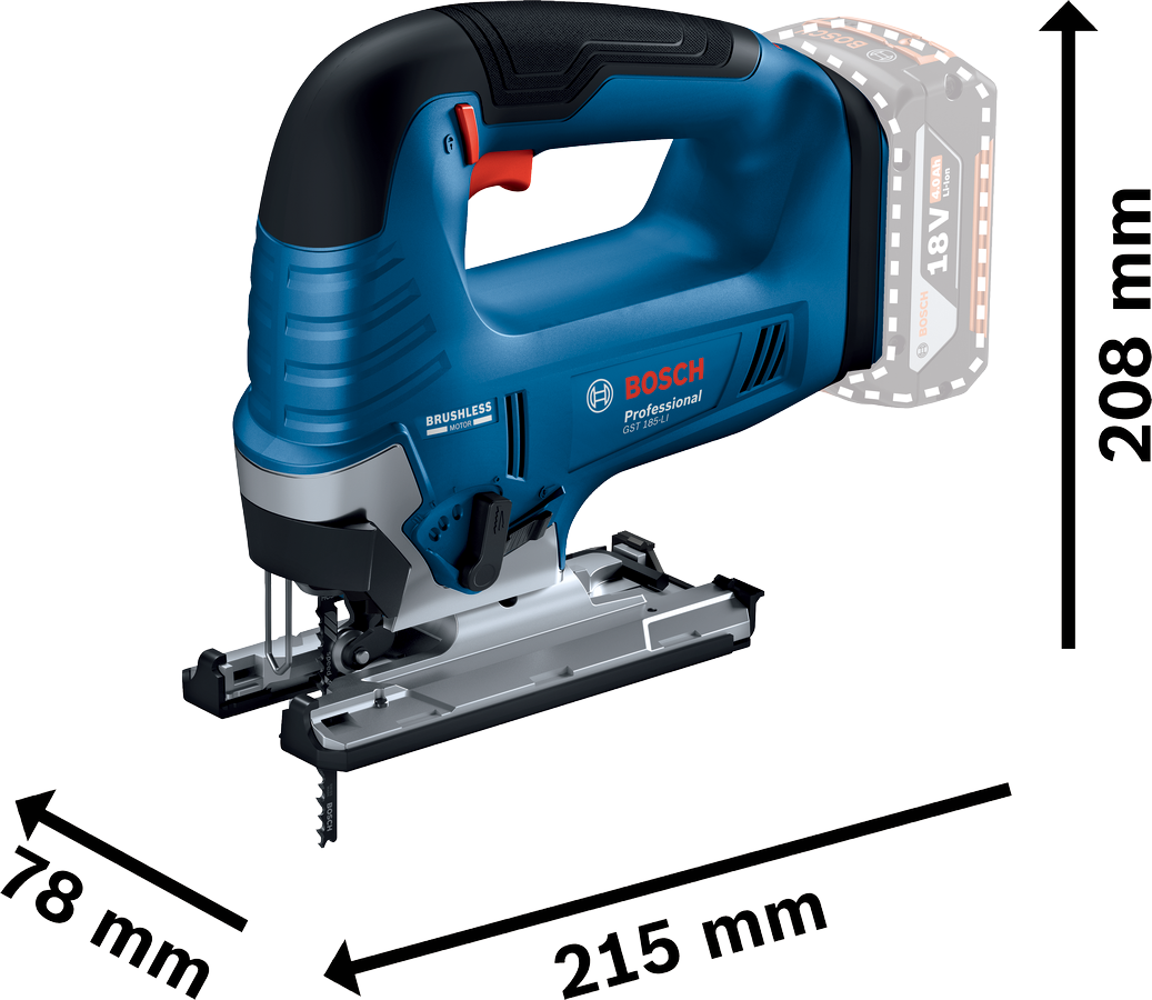 Bosch GST 18 V-125 B 18V Jigsaw (Body Only) (06015B3001)