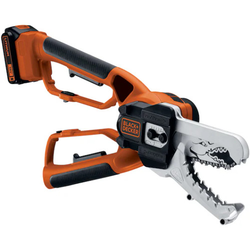 Black & Decker 18V 20cm Cordless Alligator Chainsaw (1 x 2ah) (GKC1000L-GB)