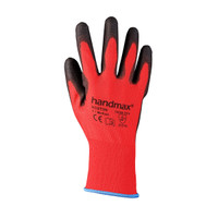 Handmax Boston Black/Red PU Coated Gloves (Boston)