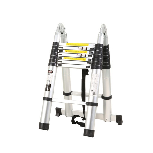Click'n'Climb Aluminium A-Frame Telescopic Ladder (2.5 x 2.5M) (KTM050)