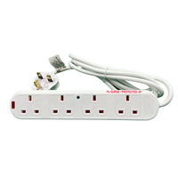Power 2M Surge Protection Extension Lead 4-gang
