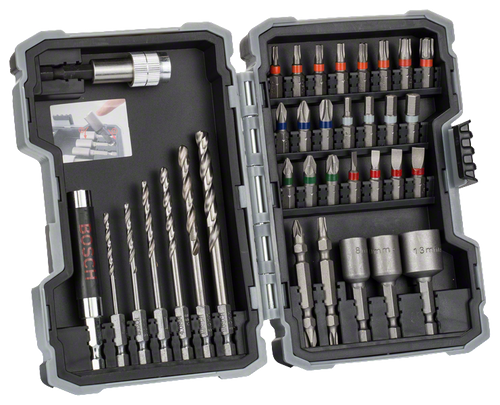 Bosch 35-piece HSS-G drill & screwdriver bit set Extra Hard