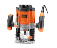 Black & Decker 1200W 6.35mm Plunge Router with Kitbox
