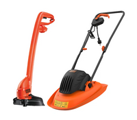 Black & Decker 1200W 30cm Electric Hover Mower with GL250 Strimmer