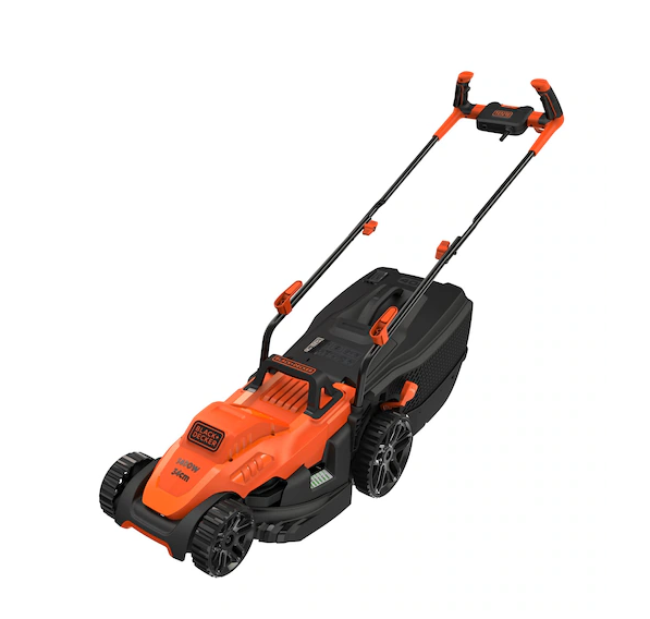 Black Decker 34cm 1400W Mower with Ergonomic Handle Design