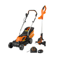 Yard Force Cordless Lawnmower & Grass Trimmer Twin Pack