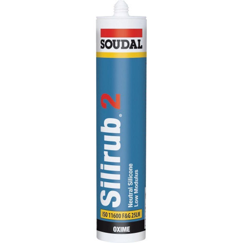Soudal Silirub 2 White Silicone 300ml (102392)