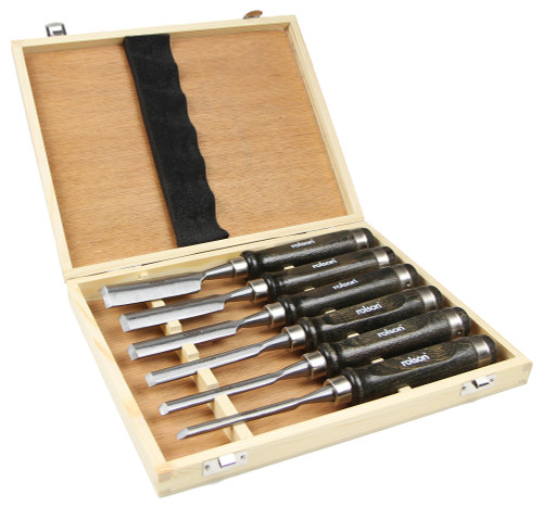 6 Piece Woodcarving Set with Walnut Handles (56120)