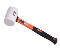 Harden 1 1/2LB 680G White Rubber Mallet Fiber Glass Handle 