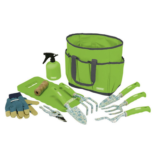 Draper Garden Tool Set with Floral Pattern (11 Piece) (08999)