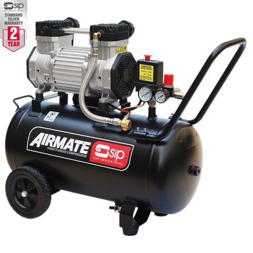 SIP DD 3hp 50ltr Low Noise Oil-Free Compressor (05480)