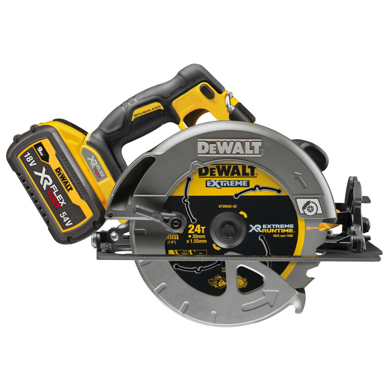 Dewalt DCS578X2 54V 190mm Circular Saw (2x6Ah)