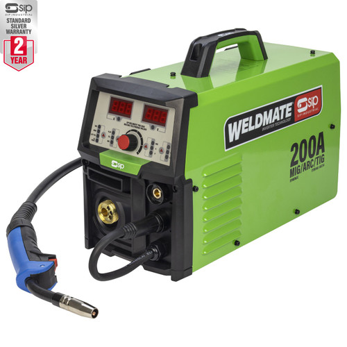 SIP Weldmate Pro 200A MIG/ARC/TIG Welder (05734)