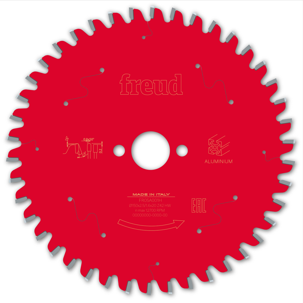Freud HH Aluminium Circular Saw Blade 150 x 20 x 2.5/1.6 x T42 (F03FS09807)