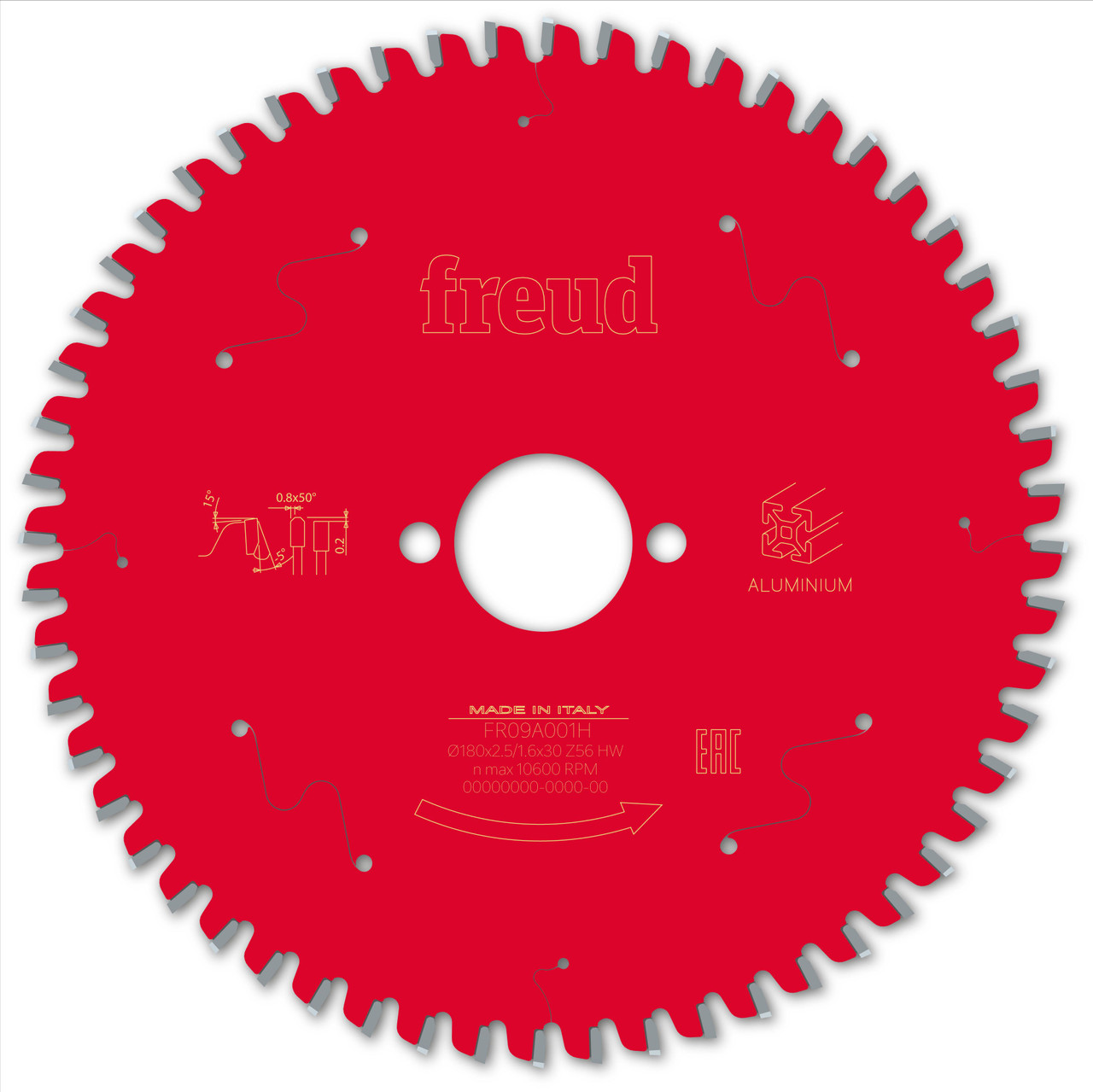 Freud HH Aluminium 180 x 30 x 2.5/1.6 x T56 Circular Saw Blade