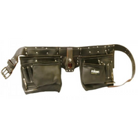 Oil Tanned Double Tool Pouch Top Grain Leather
