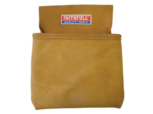 Faithfull Single Pocket Nail Pouch - Suede