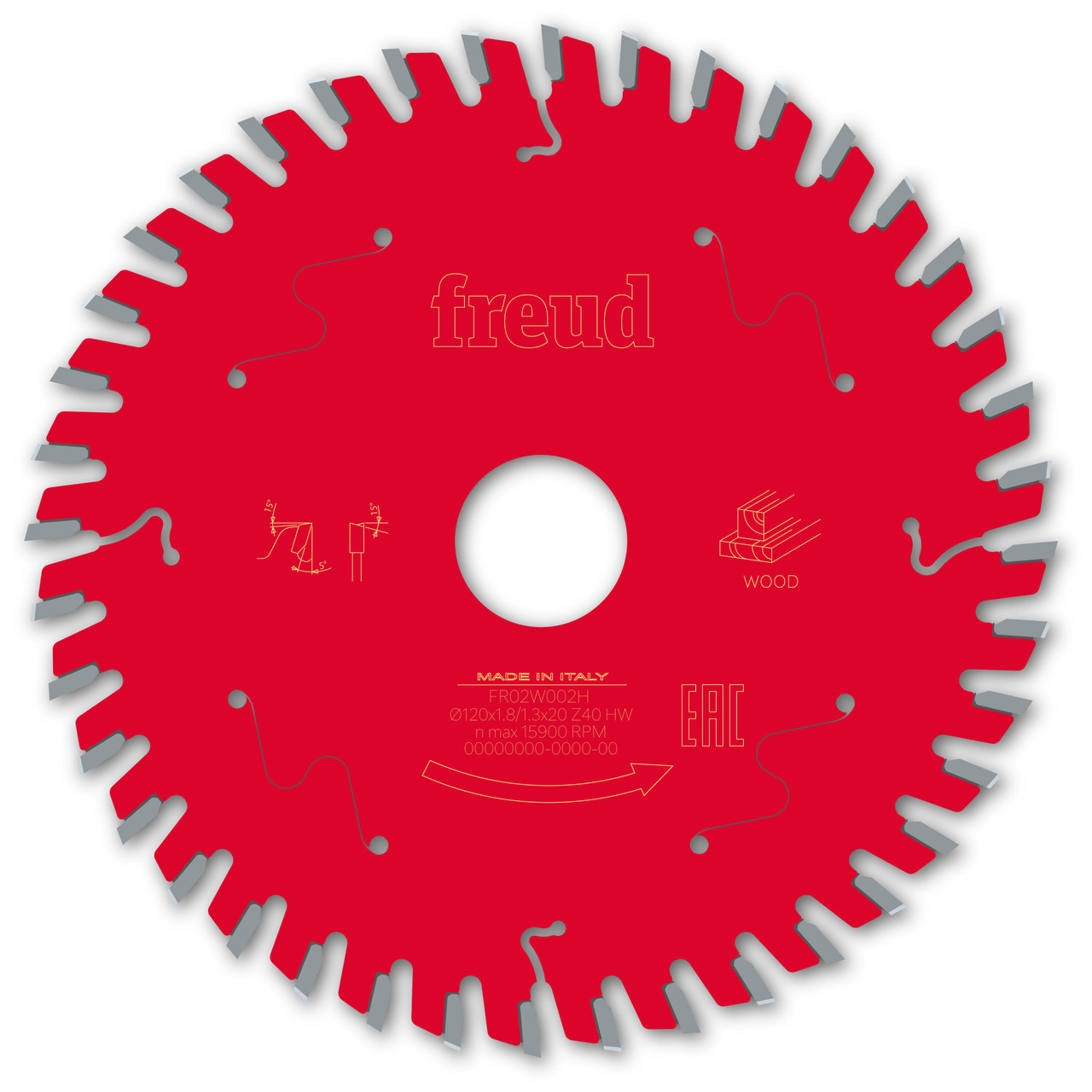 Freud Wood Circular Saw Blade 120mm x 20mm x 1.8mm x 40T (F03FS09664)