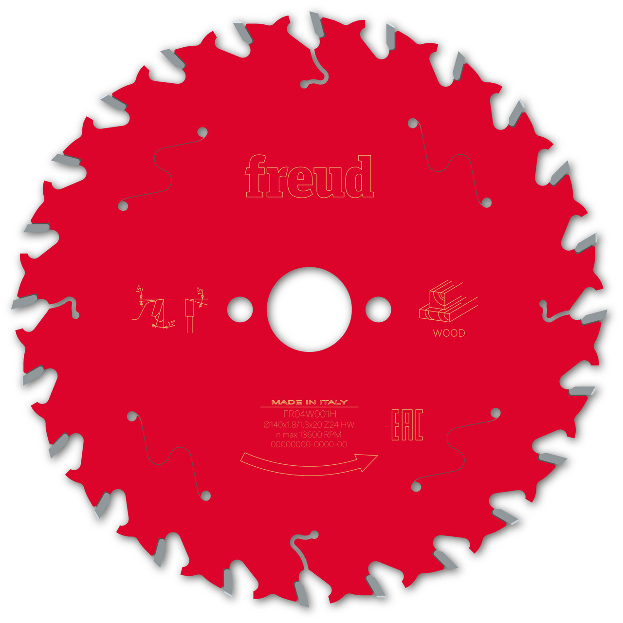 Freud Wood Circular Saw Blade 140mm x 20mm x 1.8mm x 36T (F03FS09668)